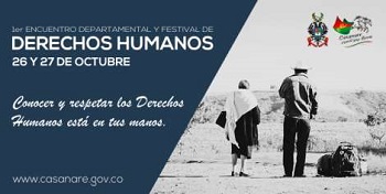Gobernación de Casanare celebrará el primer Festival por los Derechos Humanos en el Departamento