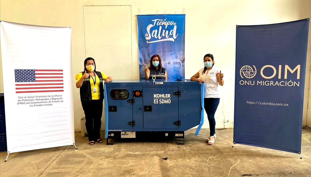 Casanare recibió la donación de una planta eléctrica para el fortalecimiento del proceso de conservación de vacunas contra la Covid-19, Sarampión y Ru...