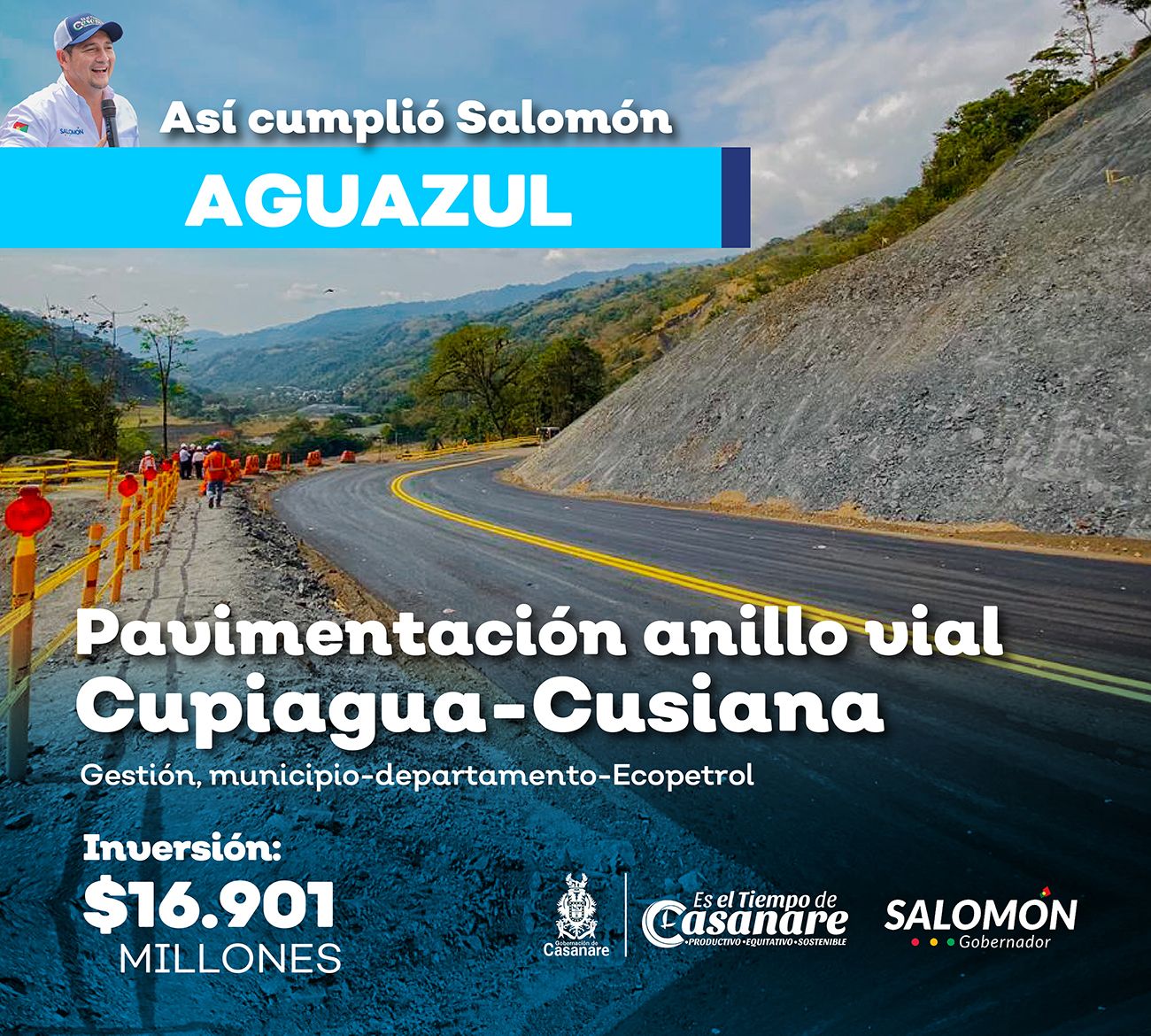 Así cumplió el Gobernador Salomón en el municipio de Aguazul